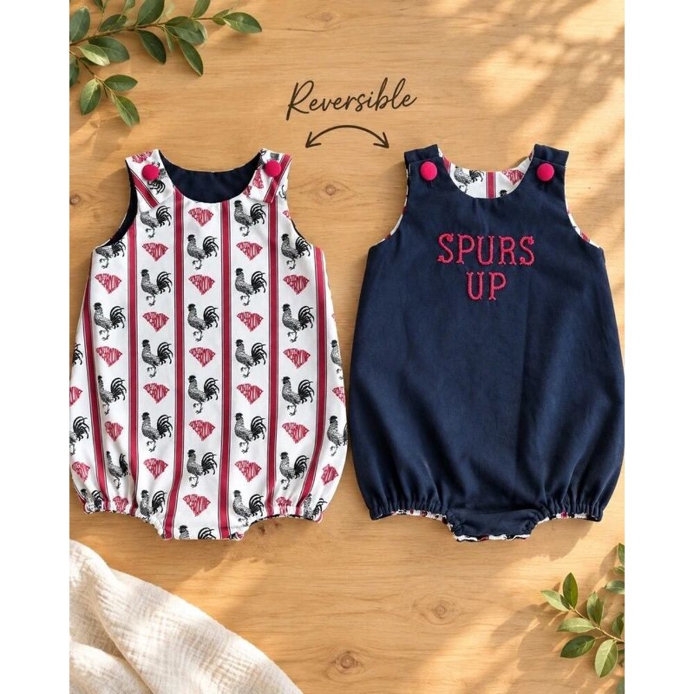 South Carolina Gamecocks Reversible Romper 18M Rooster Spurs Up